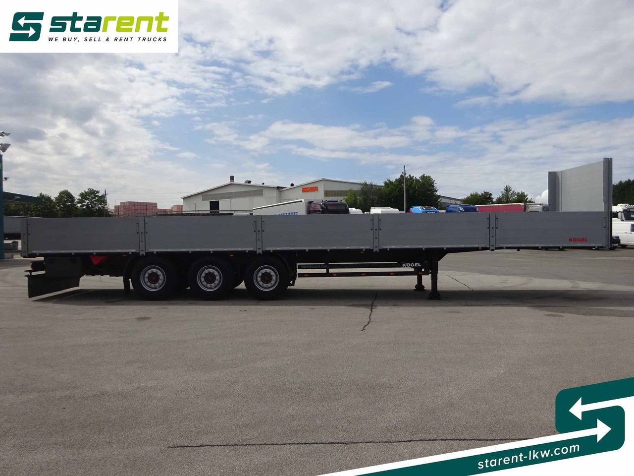 Kögel Baustofftrailer, Liftachse, Lenkachse - نصف مقطورة مسطحة: صورة 4 Kögel Baustofftrailer, Liftachse, Lenkachse - نصف مقطورة مسطحة: صورة 4