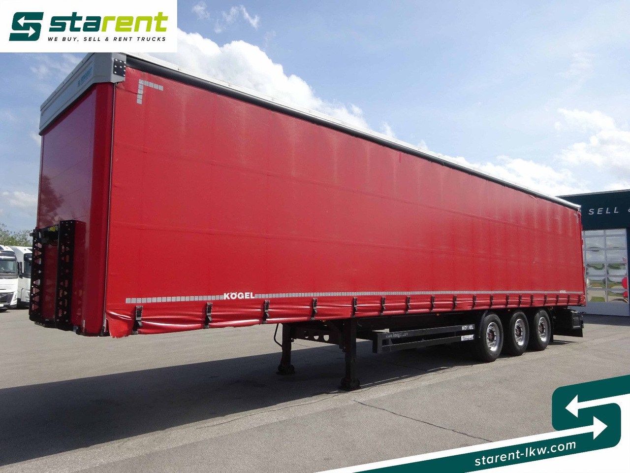 Kögel Tautliner, Hubdach, Liftachse, XL Zertifikat - نصف مقطورة ستارة: صورة 1 Kögel Tautliner, Hubdach, Liftachse, XL Zertifikat - نصف مقطورة ستارة: صورة 1