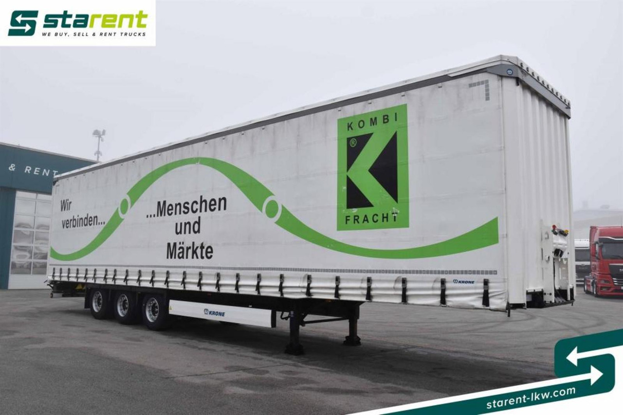 Krone Megatrailer Hubdach Liftachse Palettenanschlagl. - نصف مقطورة ستارة: صورة 3 Krone Megatrailer Hubdach Liftachse Palettenanschlagl. - نصف مقطورة ستارة: صورة 3