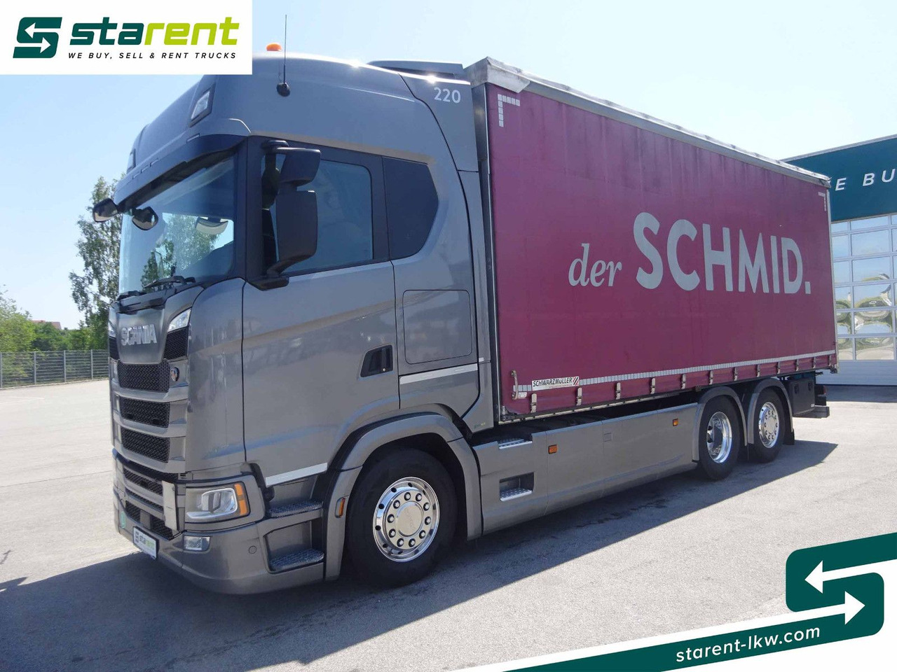 Scania S500 Planen Aufbau Schwarzmüller 6x2, Standklima - شاحنة ستارة: صورة 1 Scania S500 Planen Aufbau Schwarzmüller 6x2, Standklima - شاحنة ستارة: صورة 1