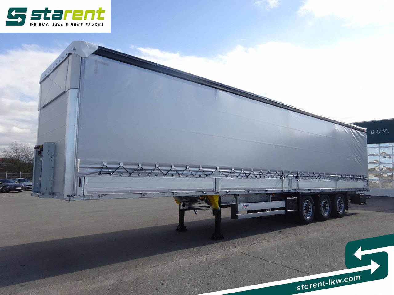 Schmitz Cargobull Tautliner, Bordwand 60cm, Hubdach, Liftachse - نصف مقطورة ستارة: صورة 1 Schmitz Cargobull Tautliner, Bordwand 60cm, Hubdach, Liftachse - نصف مقطورة ستارة: صورة 1