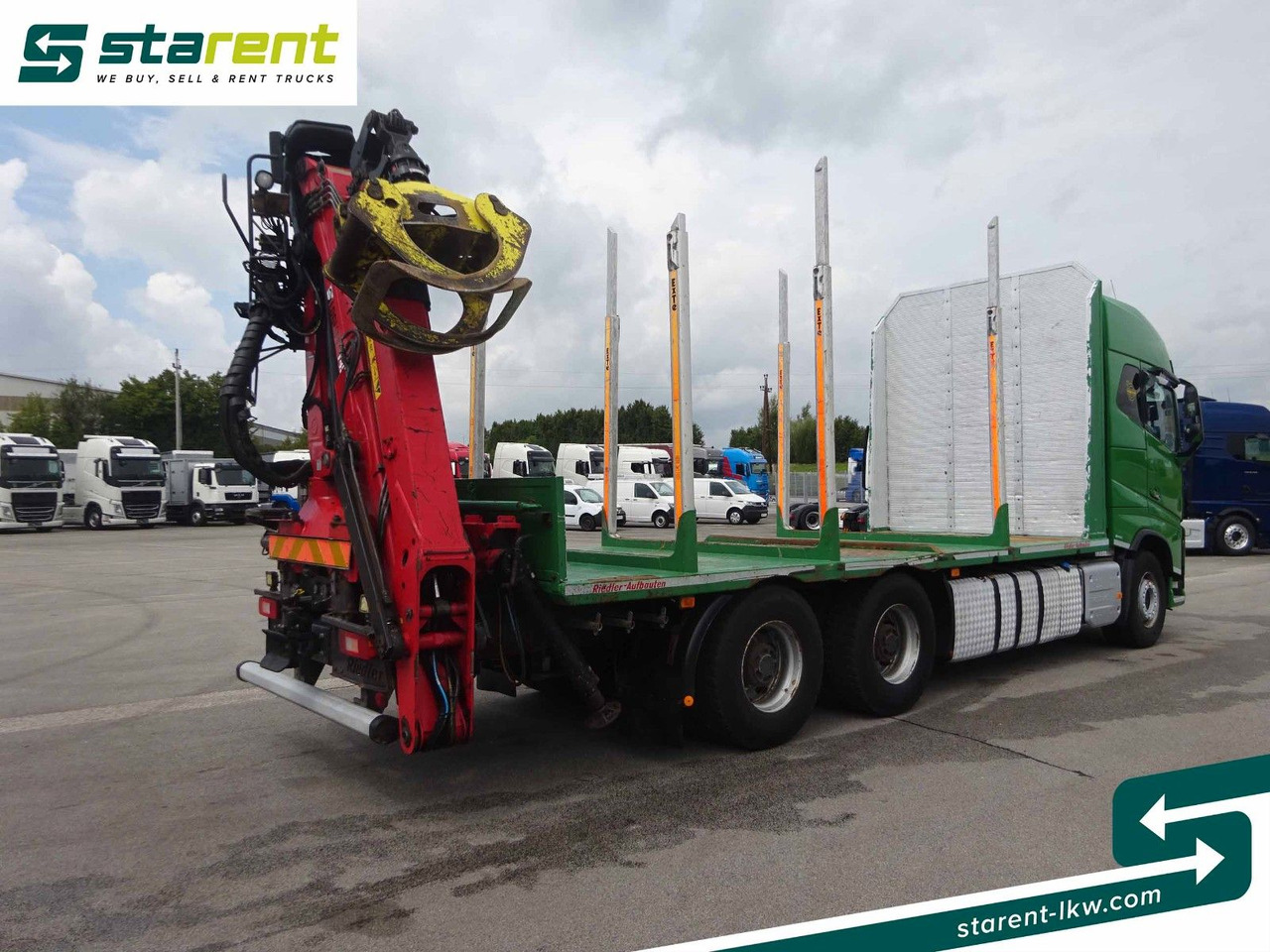 Volvo FH16 550 6x4 Holzaufbau mit Kran (Loglift 145Z) - شاحنة قطع الأشجار, شاحنة كرين: صورة 5 Volvo FH16 550 6x4 Holzaufbau mit Kran (Loglift 145Z) - شاحنة قطع الأشجار, شاحنة كرين: صورة 5