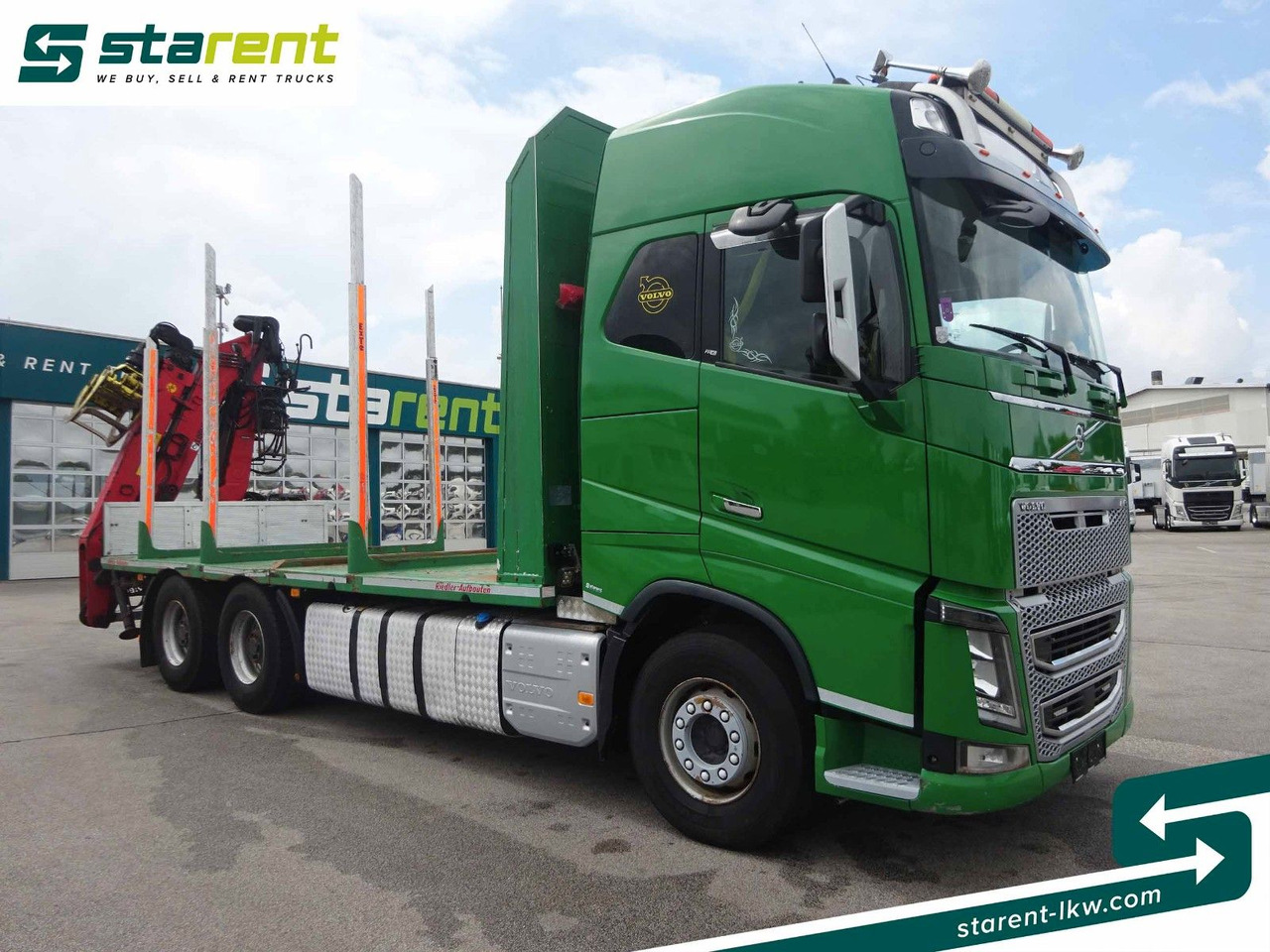 Volvo FH16 550 6x4 Holzaufbau mit Kran (Loglift 145Z) - شاحنة قطع الأشجار, شاحنة كرين: صورة 3 Volvo FH16 550 6x4 Holzaufbau mit Kran (Loglift 145Z) - شاحنة قطع الأشجار, شاحنة كرين: صورة 3