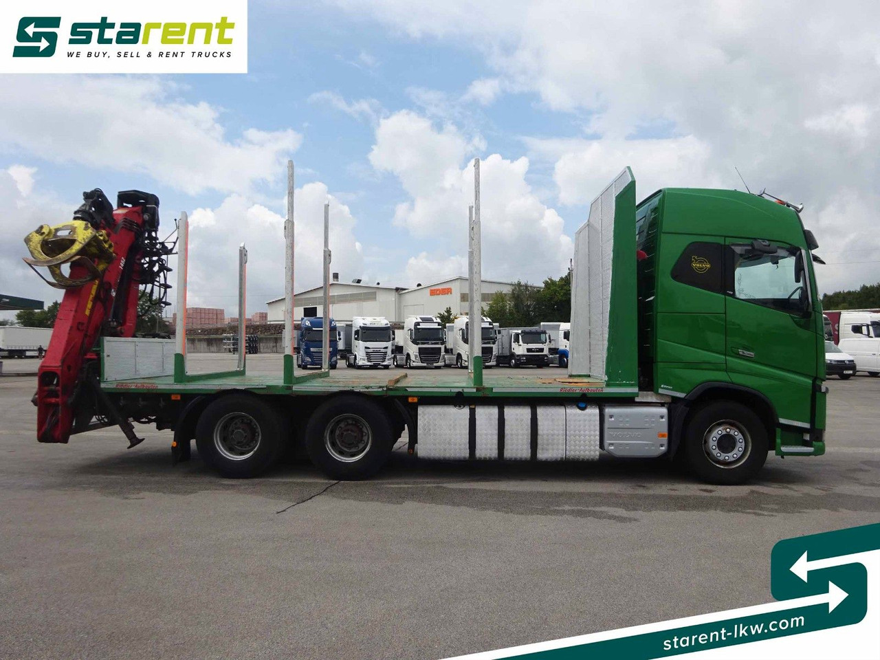 Volvo FH16 550 6x4 Holzaufbau mit Kran (Loglift 145Z) - شاحنة قطع الأشجار, شاحنة كرين: صورة 4 Volvo FH16 550 6x4 Holzaufbau mit Kran (Loglift 145Z) - شاحنة قطع الأشجار, شاحنة كرين: صورة 4