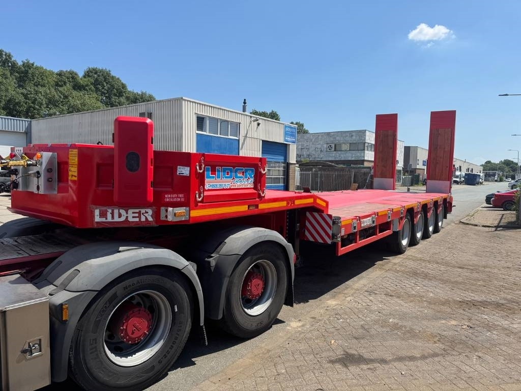 Lider LD07 Low Bed 4 Axle Full Spring 86 Ton Load - عربة منخفضة مسطحة نصف مقطورة: صورة 1 Lider LD07 Low Bed 4 Axle Full Spring 86 Ton Load - عربة منخفضة مسطحة نصف مقطورة: صورة 1