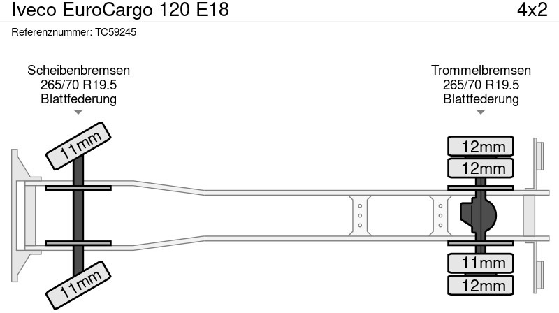 Iveco EuroCargo 120 E18 - شاحنة هيكل كابينة: صورة 4 Iveco EuroCargo 120 E18 - شاحنة هيكل كابينة: صورة 4
