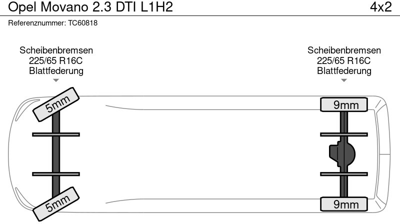 Opel Movano 2.3 DTI L1H2 - فان المدمجة: صورة 5 Opel Movano 2.3 DTI L1H2 - فان المدمجة: صورة 5