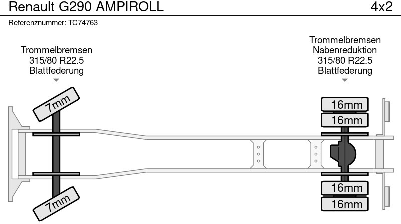 Renault G290 AMPIROLL - شاحنات الحاويات / جسم علوي قابل للتغيير شاحنة: صورة 5 Renault G290 AMPIROLL - شاحنات الحاويات / جسم علوي قابل للتغيير شاحنة: صورة 5
