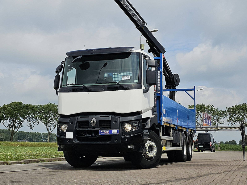 Renault K 430 HIAB 188ES4 - شاحنات مسطحة, شاحنة كرين: صورة 1 Renault K 430 HIAB 188ES4 - شاحنات مسطحة, شاحنة كرين: صورة 1