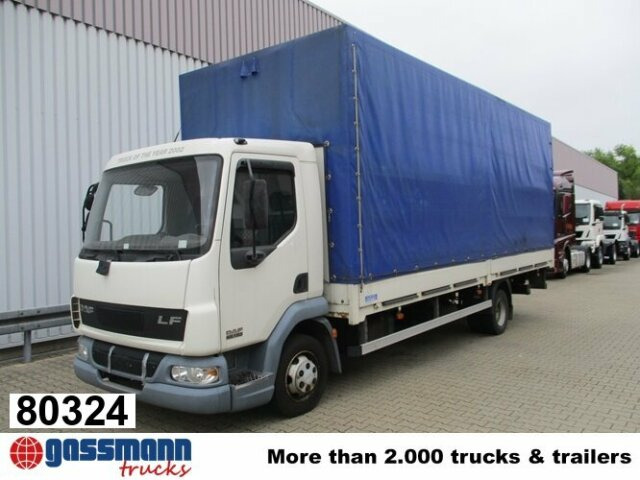 DAF DAF AE 45.150 LF 4x2, Plane Spriegel LBW - شاحنات مسطحة: صورة 1 DAF DAF AE 45.150 LF 4x2, Plane Spriegel LBW - شاحنات مسطحة: صورة 1