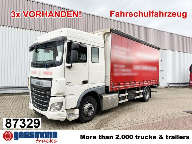 DAF XF 410 FA 4x2, Fahrschule, 2x AHK, 6 Sitze - شاحنات مسطحة: صورة 1 DAF XF 410 FA 4x2, Fahrschule, 2x AHK, 6 Sitze - شاحنات مسطحة: صورة 1