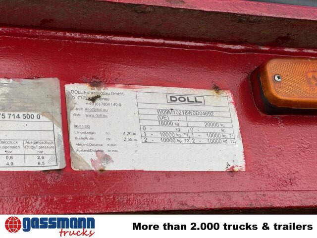 مقطورة اخشاب Doll M135 Nachläufer: صورة 7