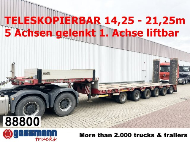Goldhofer STZ-L 6-67/80 A, 6 Achsen, 86.000kg Ges.-Gew. - عربة منخفضة مسطحة نصف مقطورة: صورة 1 Goldhofer STZ-L 6-67/80 A, 6 Achsen, 86.000kg Ges.-Gew. - عربة منخفضة مسطحة نصف مقطورة: صورة 1
