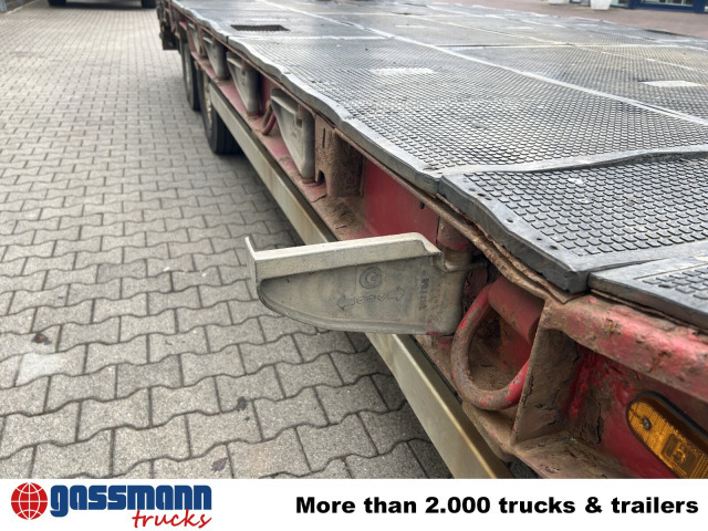 Goldhofer TU 3-24/80, hydr. Rampen, Verbr. auf 3m - مقطورة مسطحة منخفضة: صورة 2 Goldhofer TU 3-24/80, hydr. Rampen, Verbr. auf 3m - مقطورة مسطحة منخفضة: صورة 2