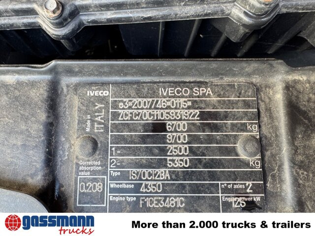 Iveco Daily 70C17 4x2 Doka, EEV, City-Abroller - شاحنة ذات خطاف: صورة 3 Iveco Daily 70C17 4x2 Doka, EEV, City-Abroller - شاحنة ذات خطاف: صورة 3