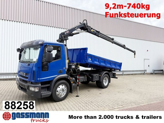 Iveco EuroCargo ML120E28K 4x2 mit Kran Hiab XS088 ES-3 - شاحنة قلاب, شاحنة كرين: صورة 1 Iveco EuroCargo ML120E28K 4x2 mit Kran Hiab XS088 ES-3 - شاحنة قلاب, شاحنة كرين: صورة 1