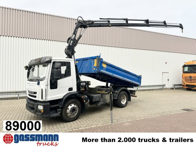 Iveco EuroCargo ML140E25K 4x2, EEV, Kran Hiab 077E-4 - شاحنة قلاب, شاحنة كرين: صورة 1 Iveco EuroCargo ML140E25K 4x2, EEV, Kran Hiab 077E-4 - شاحنة قلاب, شاحنة كرين: صورة 1