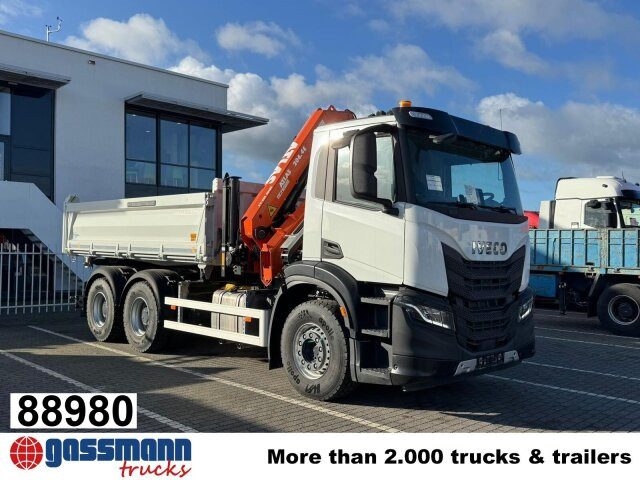 Iveco X-Way AD300X46Z 6x4 mit Kran Atlas AK 206.4E-A2, - شاحنة قلاب, شاحنة كرين: صورة 1 Iveco X-Way AD300X46Z 6x4 mit Kran Atlas AK 206.4E-A2, - شاحنة قلاب, شاحنة كرين: صورة 1