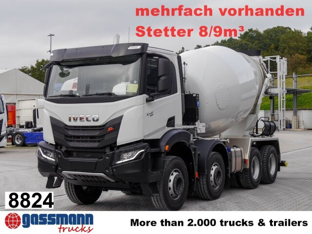 Iveco X-Way AD360X40BZ 8x4, Stetter 8/9m³ - شاحنة خلاطة خرسانة: صورة 1 Iveco X-Way AD360X40BZ 8x4, Stetter 8/9m³ - شاحنة خلاطة خرسانة: صورة 1