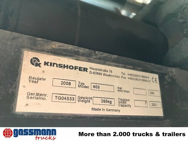 دلو انتزاع KINSHOFER KM 603-250c Grabgreifer, 8x VORHANDEN: صورة 6