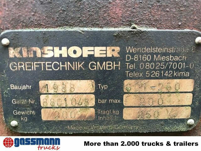 KINSHOFER Schalengreifer 601-250, 10x VORHANDEN - دلو انتزاع - آلات البناء: صورة 5 KINSHOFER Schalengreifer 601-250, 10x VORHANDEN - دلو انتزاع - آلات البناء: صورة 5