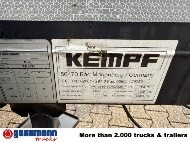 Kempf TPA 13 Anhänger für Absetzcontainer - مقطورة نقل الحاويات: صورة 3 Kempf TPA 13 Anhänger für Absetzcontainer - مقطورة نقل الحاويات: صورة 3