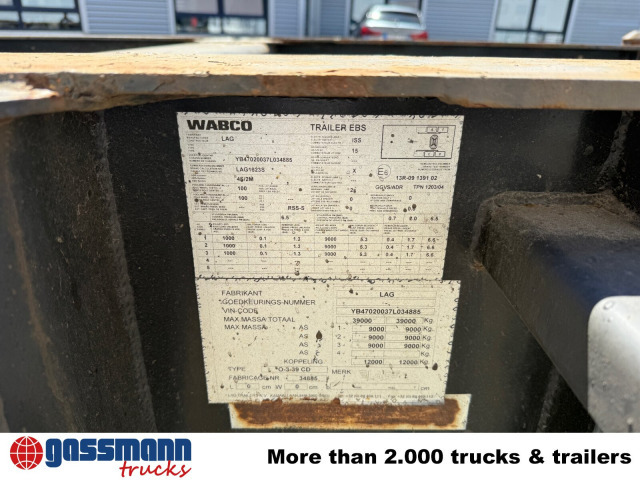 Lag 0-3-39 CD Containerchassis, 20ft und 30ft, ADR - نصف مقطورة لنقل الحاويات: صورة 2 Lag 0-3-39 CD Containerchassis, 20ft und 30ft, ADR - نصف مقطورة لنقل الحاويات: صورة 2