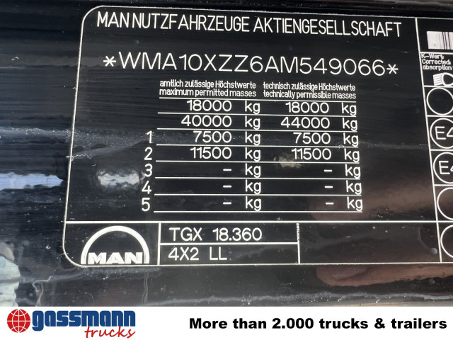 MAN TGA 18.360 4x2 LL, Fahrschulausstattung - شاحنات الحاويات / جسم علوي قابل للتغيير شاحنة: صورة 3 MAN TGA 18.360 4x2 LL, Fahrschulausstattung - شاحنات الحاويات / جسم علوي قابل للتغيير شاحنة: صورة 3