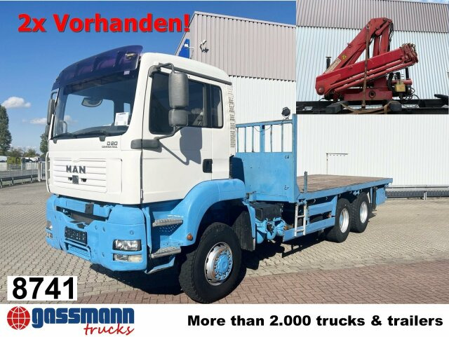 MAN TGA 26.310 6X6 BB mit Kran HMF 1253-K4, Funk - شاحنات مسطحة, شاحنة كرين: صورة 1 MAN TGA 26.310 6X6 BB mit Kran HMF 1253-K4, Funk - شاحنات مسطحة, شاحنة كرين: صورة 1