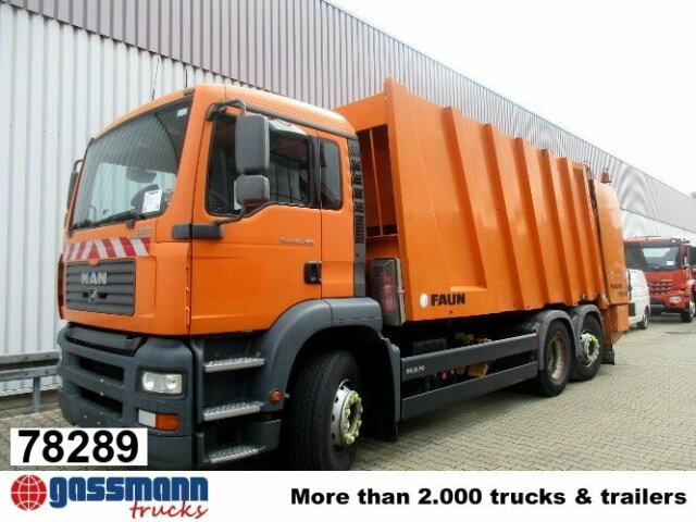 MAN TGA 26.350/400 6x2-2BL FAUN POWER PRESS 524, - شاحنة النفايات: صورة 1 MAN TGA 26.350/400 6x2-2BL FAUN POWER PRESS 524, - شاحنة النفايات: صورة 1