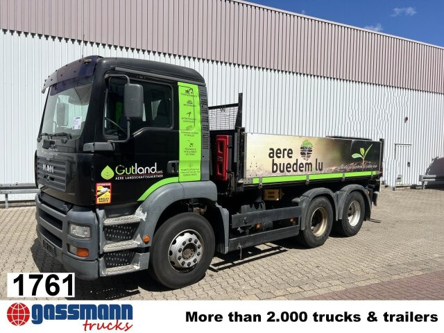 MAN TGA 26.363/410 6x4 BB, 2-S-Alukipper - شاحنة قلاب, شاحنة كرين: صورة 1 MAN TGA 26.363/410 6x4 BB, 2-S-Alukipper - شاحنة قلاب, شاحنة كرين: صورة 1