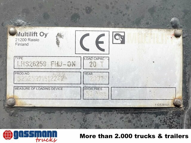 MAN TGA 26.440 6X2-2 BL, Liftachse - شاحنة ذات خطاف: صورة 2 MAN TGA 26.440 6X2-2 BL, Liftachse - شاحنة ذات خطاف: صورة 2