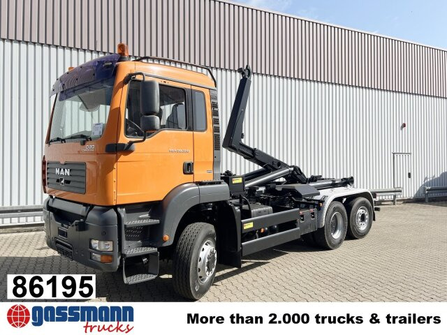 MAN TGA 28.350 6X4-4 BL, Lift-/Lenkachse, Meiller - شاحنة ذات خطاف: صورة 1 MAN TGA 28.350 6X4-4 BL, Lift-/Lenkachse, Meiller - شاحنة ذات خطاف: صورة 1