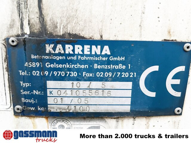 شاحنة خلاطة خرسانة MAN TGA 35.360 8X4 BB, Betonmischer Karrena 10m³: صورة 7