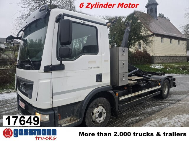 MAN TGL 12.250 4x2 BL, Palfinger Abroller P - شاحنة ذات خطاف: صورة 1 MAN TGL 12.250 4x2 BL, Palfinger Abroller P - شاحنة ذات خطاف: صورة 1