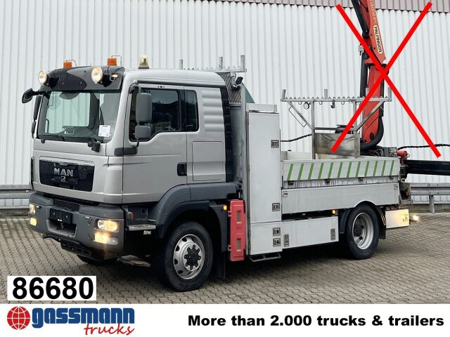 MAN TGM 13/15.290 4X4 BL, Seilwinde - شاحنات مسطحة: صورة 1 MAN TGM 13/15.290 4X4 BL, Seilwinde - شاحنات مسطحة: صورة 1