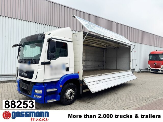 MAN TGM 15.250 4x2 LL, Getränkekoffer, Navi - شاحنة مقفلة: صورة 1 MAN TGM 15.250 4x2 LL, Getränkekoffer, Navi - شاحنة مقفلة: صورة 1
