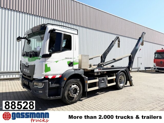 MAN TGM 18.320 4x2 BL, Hiab Tele-Absetzanlage, Funk - شاحنة نقل المخلفات: صورة 1 MAN TGM 18.320 4x2 BL, Hiab Tele-Absetzanlage, Funk - شاحنة نقل المخلفات: صورة 1