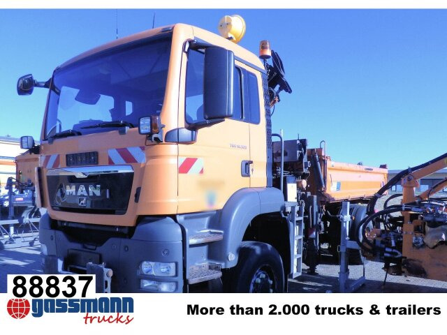 MAN TGS 18.320 4x4 BB, Winterdienstausstattung, Kran - شاحنة قلاب, شاحنة كرين: صورة 1 MAN TGS 18.320 4x4 BB, Winterdienstausstattung, Kran - شاحنة قلاب, شاحنة كرين: صورة 1
