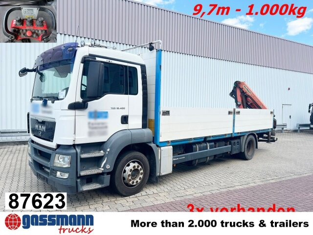 MAN TGS 18.400 4X2 BL, Kran PK 12002-EH B Funk, 2x - شاحنات مسطحة, شاحنة كرين: صورة 1 MAN TGS 18.400 4X2 BL, Kran PK 12002-EH B Funk, 2x - شاحنات مسطحة, شاحنة كرين: صورة 1