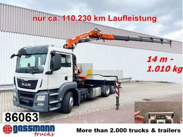 MAN TGS 26.360/400 6x2-4 BL, Lenk-/Lift, Kran Atlas - شاحنات مسطحة, شاحنة كرين: صورة 1 MAN TGS 26.360/400 6x2-4 BL, Lenk-/Lift, Kran Atlas - شاحنات مسطحة, شاحنة كرين: صورة 1