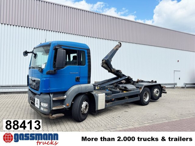 MAN TGS 26.400 6x2-4 BL, Lenk-/Liftachse, - شاحنة ذات خطاف: صورة 1 MAN TGS 26.400 6x2-4 BL, Lenk-/Liftachse, - شاحنة ذات خطاف: صورة 1