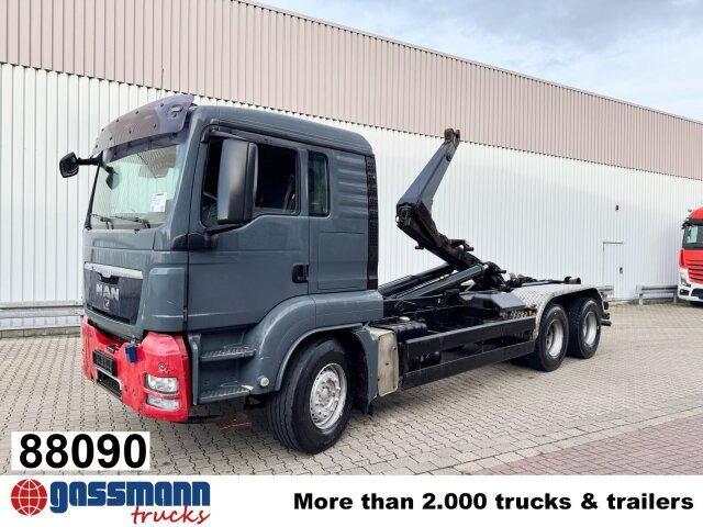 MAN TGS 26.440 6x4 BB, Meiller Schub-Knick - شاحنة ذات خطاف: صورة 1 MAN TGS 26.440 6x4 BB, Meiller Schub-Knick - شاحنة ذات خطاف: صورة 1