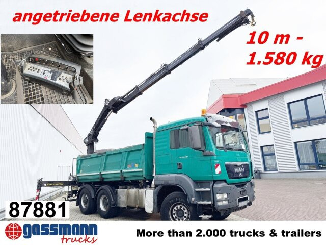 MAN TGS 26.480 6x4 BL Maurer, Lenkachse, Bordmatik, - شاحنة قلاب, شاحنة كرين: صورة 1 MAN TGS 26.480 6x4 BL Maurer, Lenkachse, Bordmatik, - شاحنة قلاب, شاحنة كرين: صورة 1