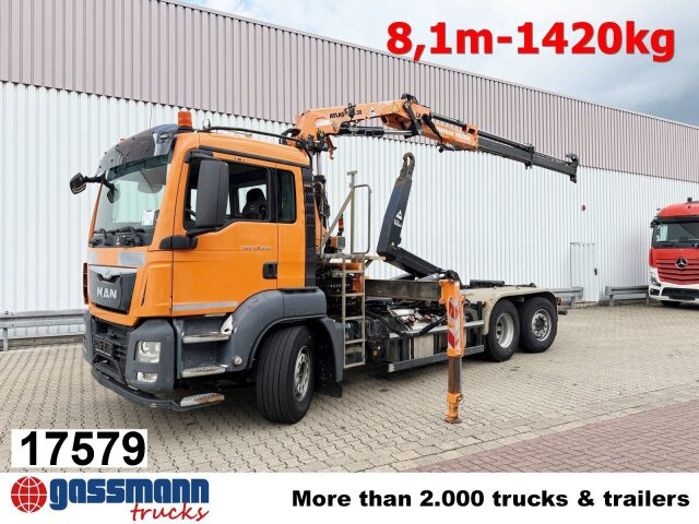 MAN TGS 28.440 6x2-4 BL, Lenk-/Liftachse, Kran Atlas - شاحنة ذات خطاف, شاحنة كرين: صورة 1 MAN TGS 28.440 6x2-4 BL, Lenk-/Liftachse, Kran Atlas - شاحنة ذات خطاف, شاحنة كرين: صورة 1
