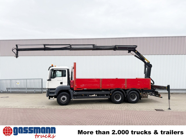 MAN TGS 33.400 6x4 BB, Navi, Heckkran PK18002-EH C, - شاحنات مسطحة, شاحنة كرين: صورة 2 MAN TGS 33.400 6x4 BB, Navi, Heckkran PK18002-EH C, - شاحنات مسطحة, شاحنة كرين: صورة 2