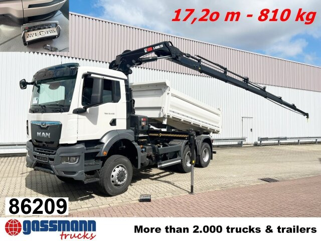 MAN TGS 33.430 6x6 BB CH mit Kran Hiab X-HiDuo 228 - شاحنة ذات خطاف, شاحنة كرين: صورة 1 MAN TGS 33.430 6x6 BB CH mit Kran Hiab X-HiDuo 228 - شاحنة ذات خطاف, شاحنة كرين: صورة 1