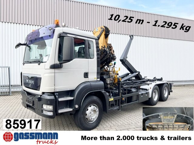 MAN TGS 33.440 6X4 BL mit Kran Effer 165-3S, Funk - شاحنة ذات خطاف, شاحنة كرين: صورة 1 MAN TGS 33.440 6X4 BL mit Kran Effer 165-3S, Funk - شاحنة ذات خطاف, شاحنة كرين: صورة 1