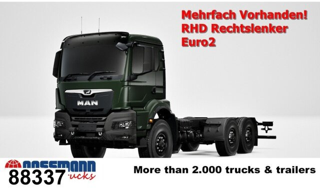 MAN TGS 33.440 6x6 BB CH RHD, Euro2, Rechtslenker, - شاحنة هيكل كابينة: صورة 1 MAN TGS 33.440 6x6 BB CH RHD, Euro2, Rechtslenker, - شاحنة هيكل كابينة: صورة 1