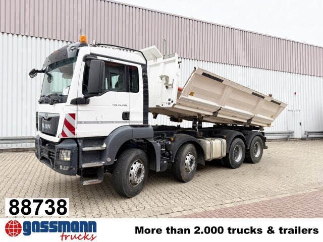 MAN TGS 35.460 8X4 BB, Meiller Bordmatik, Rollplane, - شاحنة قلاب: صورة 1 MAN TGS 35.460 8X4 BB, Meiller Bordmatik, Rollplane, - شاحنة قلاب: صورة 1